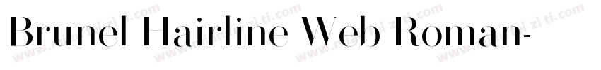 Brunel Hairline Web Roman字体转换